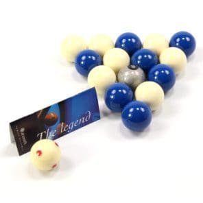 Aramith SILVER 8 BALL Edition BLUE & WHITE Pool Balls - PRO CUP Cue Ball