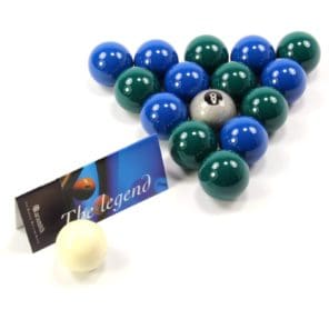 EXCLUSIVE! Aramith Premier SILVER 8 BALL Edition GREEN & BLUE Pool Balls