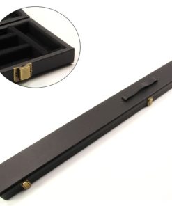 Standard BLACK 2 CUE Case for 3/4 Jointed Pool Snooker Cues – Holds 2 Cues