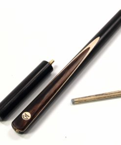 Taylor Made SABLE Solid Ebony and Ash Hand Spliced Snooker Cue & Mini Ext.