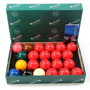 Aramith 2 1/16" (52.4mm) Premier Full Size Snooker Ball Set - 22 Balls