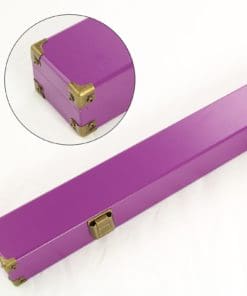 PURPLE Deluxe Hard Cue Case Reinforced Corners for 2 Piece Snooker Pool Cue