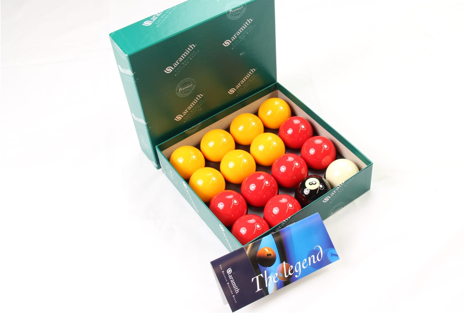 Suitable for Pubs Aramith PREMIER Red & Yellow 2" Pool Balls 1 7/8" Cue Ball 