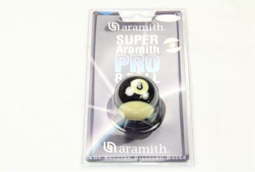 2" Super Aramith Pro-Cup striped 8 ball replacement - simply the best available, as used by IPA, BAPTO and Golden 8 Ball.Features:2" Super Aramith Pro - Cup replacement 8 ball Suitable for all pub 6ft, 7ft and 8ft English pool tables with a coin mechanismMade from high quality phenolic resin by Aramith the worlds No 1 cue ball manufacturersMore impact and scratch resistant than cheaper polyester ballsPerfect balance and rebound, giving the most consistent response