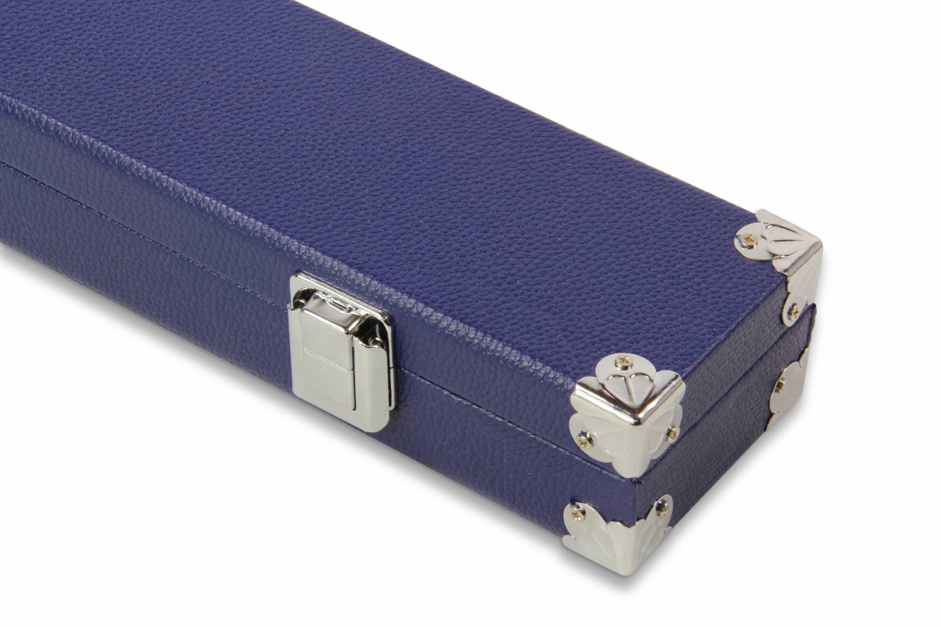 DARK BLUE Reinforced Corners 2pc Snooker Cue Case Foam Lined Chalk Compartment 